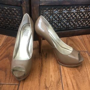 Tan Leather High Heels